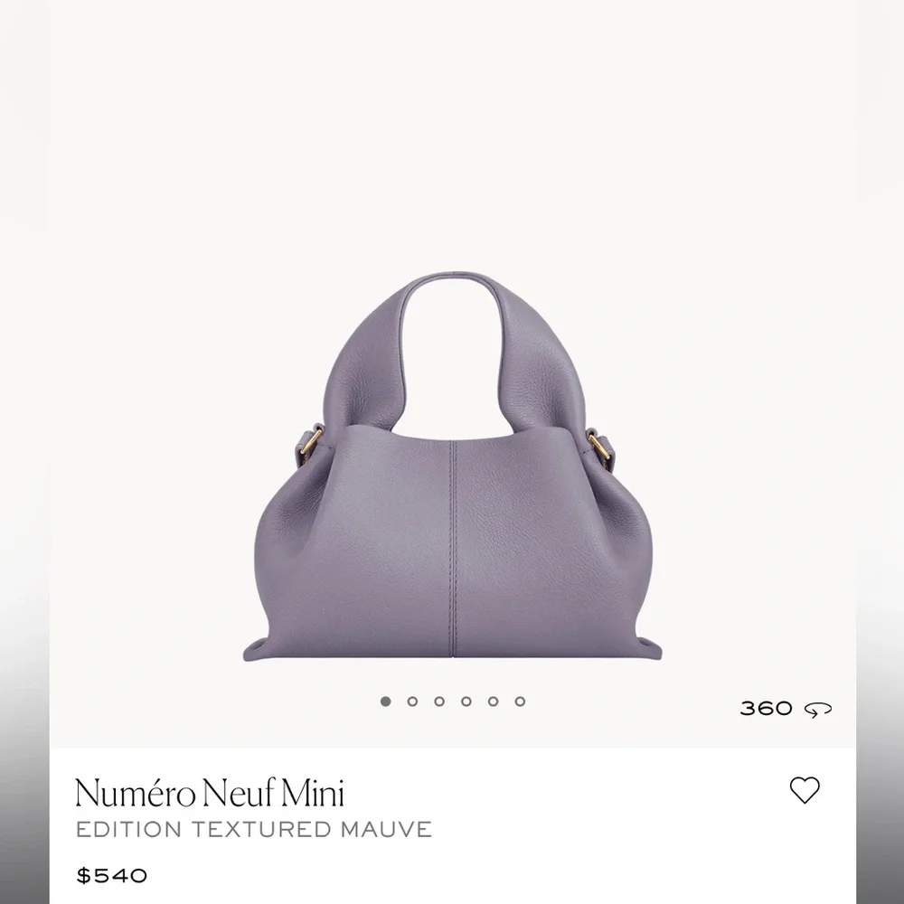 Brand new in box Polene Numero Neuf Mini Mauve - Picture 12 of 17